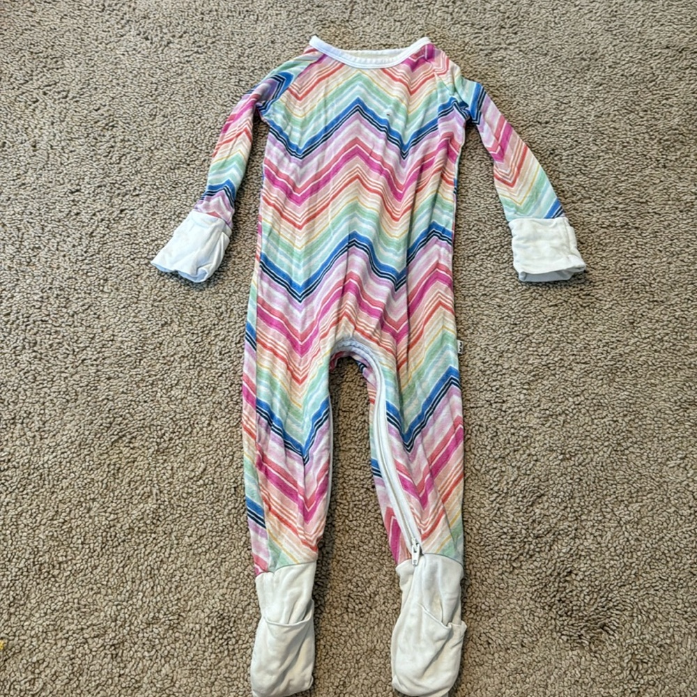 little sleepies 3-6m onesie bamboo pajamas